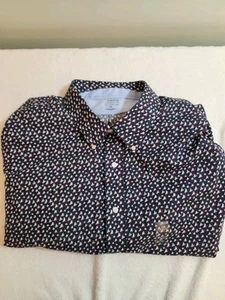 Izod NWT Shirt Mens 3XLT 20 35/36 3XL Tall Blue Long Sleeve Boats Sailing - Picture 1 of 11