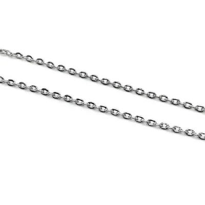 Cadena a granel de plata antigua de 10 metros eslabones de 2x3 mm - Vendedor de EE. UU. Foto 1 de 3