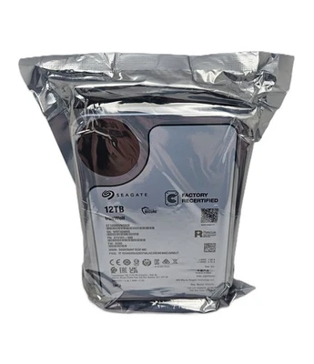 Seagate IronWolf 12TB 3.5" SATA DRIVE ST12000VN0008 (RECERTIFIED) *SEALED* -READ - Image 1 of 2