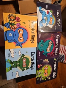 Mary Nhin Ninja Life Hack Books Grumpy Earth Helpful Lazy Inventor Lot Of 5 - Imagen 1 de 3