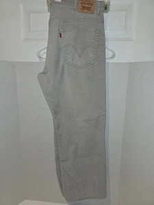 Levis 559 Corduroy Pants Mens 40x30 Gray Relaxed Straight Vintage - Picture 1 of 16