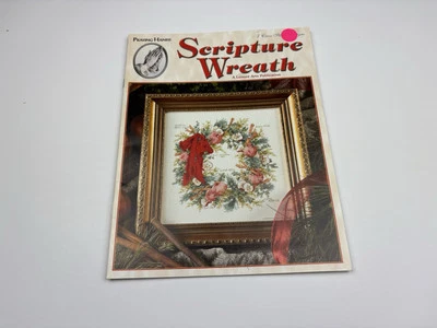 Leisure Arts Scripture Wreath Counted Cross Stitch Pattern 2R - Image 1 of 3