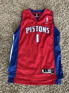 Detroit Pistons Reebok Chauncey Billups NBA Jersey Youth Kids Boys Large 14-16 - Picture 1 of 7