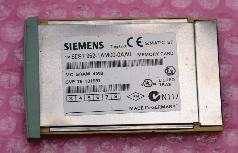 Siemens Simatic S7  6ES7952-1AM00-0AA0  4MB  Memory Card - Bild 1 von 1