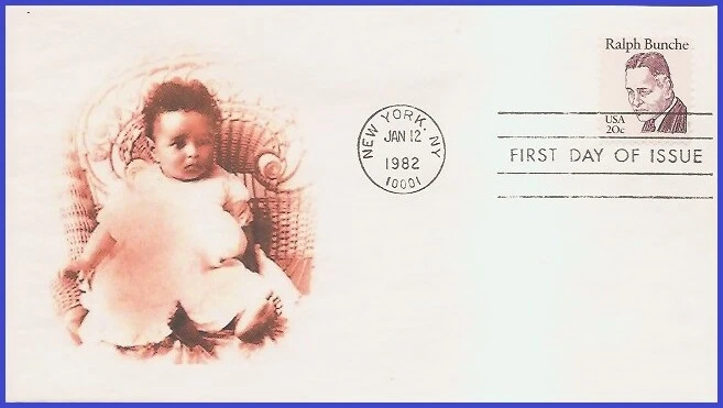 USA3 #1860 U/A UNKNOWN 5 FDC   Ralph Bunche - Image 1 of 1