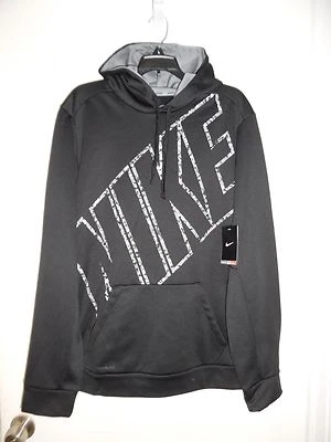 NUEVO CON ETIQUETAS Para hombres Sudadera con Capucha Bloque NIKE KO THERMA-FIT Talla Grande 688303 Negro Gris Camuflaje Foto 1 de 2