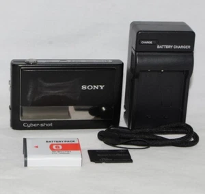 SONY Cyber-shot DSC-T20 8.1 MP Digital Camera black Japanese language only - Picture 1 of 9