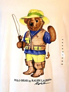 Camiseta Polo Oso Pescador Ralph Lauren De Colección Grande Alta Talla 1XB Pesca Peces - Imagen 1 de 10