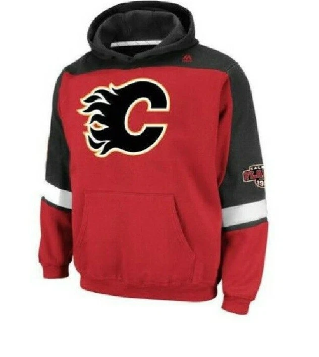 Sudadera con Capucha Cosida NHL Calgary Flames Tallas Juveniles NUEVA Foto 1 de 1