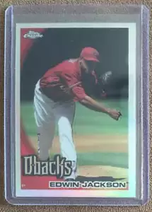 2010 Topps Chrome Refractor Edwin Jackson Arizona Diamondbacks #76 - Picture 1 of 2