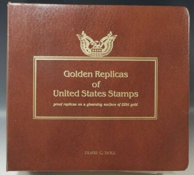 41 GOLDEN REPLICAS STAMPS ISSUES JUN29 1995/JUL 11 1996 SET 1 DAY COVER 22K GOLD - Image 1 of 4