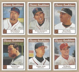 Juego completo de 10 Jeter Griffey Topps Heritage Classic Renditions 2001 *G* - Imagen 1 de 2