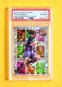 161 RONALDINHO / FC BARCELONA / PSA 10 / FICHAS DE LA LIGA 2003-2004 /MUNDICROMO - Imagen 1 de 2