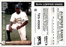 Almonzo Banks 2000 Grandstand Butte Copper Kings #NNO Card *AutographDen*