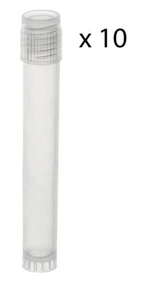 Plastic Storage Vials, 5mL, 10/PK - PP - Screw Top - Eisco Labs