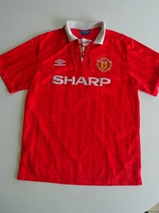 maillot foot Manchester United football shirt jersey Umbro #7 CANTONA size L - Bild 1 von 12