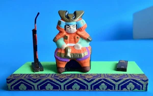 Japanese "Boy's Day" Tango-No-Sekku Miniature Warrior Doll Figurine - Picture 1 of 14