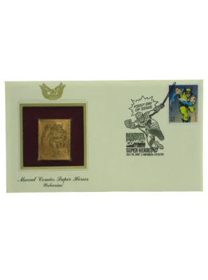 Wolverine Gold Edition USPS Stamp First Day Of Issue Marvel Comics 2007 X-Men - Image 1 of 4