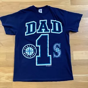 Vintage 1998 Delta Seattle Mariners Dad 1 blaues Shirt Erwachsene Größe L - Bild 1 von 7