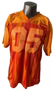 VINTAGE FUBU JERSEY 05 Size L Large Fubu Sport NFL Style Jersey ORANGE Y2K Retro - Picture 1 of 19