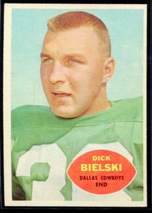 1960 Topps Vintage Dick Bielski #36 Dallas Cowboys