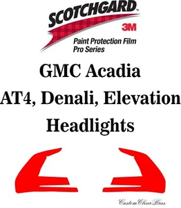 3M Paint Protection Film Pro Series Clear Bra Shield 2024 2025 GMC Acadia - Picture 1 of 3