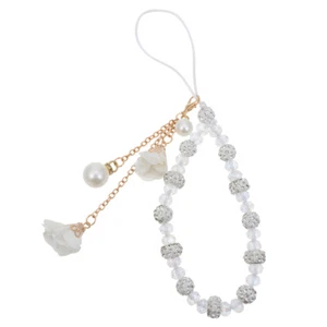 Crystal Phone Charm Kwiat Wisiorek Miss Koralik Pasek na nadgarstek do smyczy - Zdjęcie 1 z 12
