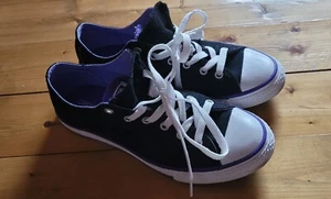 Chucks Converse special edition Umklapp Lasche Alien Motiv Gr. 37 Schwarz lila - Bild 1 von 7