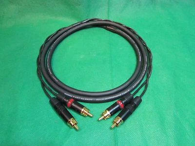 Mogami W2930,  2 Channel 26AWG Multicore  Snake Cable W/ Neutrik Gold RCA, 3 Ft. - Image 1 of 4