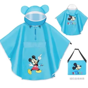 Mickey Kids Raincoat Frozen Raincoat Children Cartoon Boys Girls Poncho - Picture 1 of 13