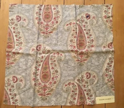 RALPH LAUREN 26" X 24" FABRIC REMNANT " Stepping Stone PSLY Mineral “China #55 - Image 1 of 4