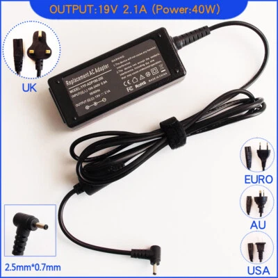 Laptop Netzteil Ladegerät für Asus Eee PC 1215T-MU10 1215T-MU10-BK R105D 1201NL - Bild 1 von 4