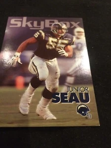 JUNIOR SEAU 1993 SKYBOX PREMIUM STAR RUBIES CHARGERS #287 - Picture 1 of 2