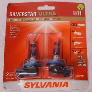 SYLVANIA H11 SilverStar ULTRA Halogen Headlight Bulb, 2 Pack - Bild 1 von 2