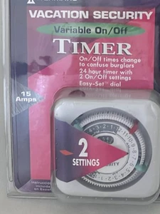 Timer Intermatic Vacation Security Variable On/Off Timer - Picture 1 of 4