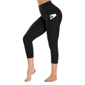 Leggings with Pockets for Women - 19" / 25" Yoga Pants High Waist Tummy Contr... - Picture 1 of 7