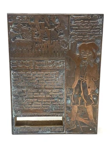 Welch’s National Drink Advertising Print Block With Copper Plate Vintage - Picture 1 of 11