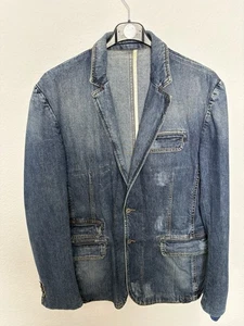 Dolce & Gabbana Vintage Jeans Blazer Herren Blau Gr.L 90s Retro - Bild 1 von 3
