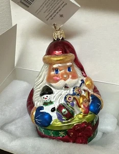 Vintage 1999 Christopher Radko Santa's Favorites Christmas Ornament - Picture 1 of 9