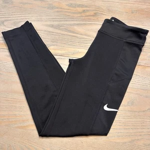Nike Dri-Fit Black Legging Trophy Girls Large Tight Fit Stretch CI9940-010 - Picture 1 of 14