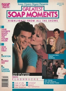 Greatest Soap Moments Mar 1989 JUDI EVANS-WALLY KURTH-MARCY WALKER-A MARTINEZ-SB - Picture 1 of 5