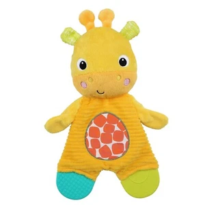 Bright Starts Snuggle & Teethe BPA-Free Crinkle Teething Plush Baby Toy Giraffe - Picture 1 of 6