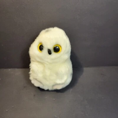 Aurora Plush White Spotted Snow Owl with Gray Feet Stuffed Animal Toy Decor - Image 1 of 4