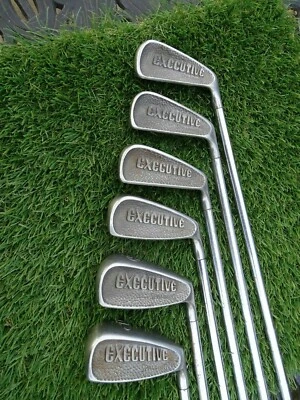 6 SPALDING EXECUTIVE  IRONS SET  STEEL  REG FLEX  - Image 1 of 4