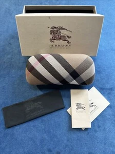 Burberry Nova Check Hard Glasses Case Eyeglasses Sunglasses Clamshell Plaid Box - Picture 1 of 3