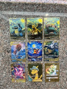Pokémon gold metal charizard card first edition, EX, V and VMAX Van Gogh art - Picture 1 of 22
