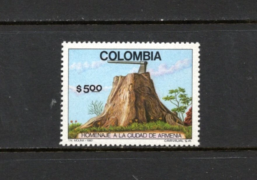 S0477 Colombia 1980 Monumento a los Pioneros Armenia 1v.   MNH Foto 1 de 1