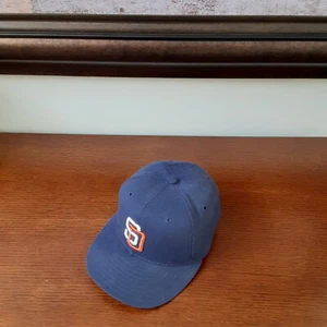 Vintage New Era San Diego Padres 59FIFTY Blue Wool Fitted Baseball Hat 7 1/4 USA - Picture 1 of 9