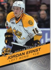 2017/18 Sarnia Sting - JORDAN ERNST [Peoria Rivermen] SPHL