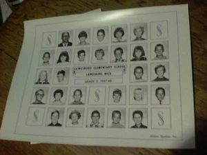 Escuela primaria Laingsburg Laingsburg Mich grado 2 1967-68 - Imagen 1 de 1